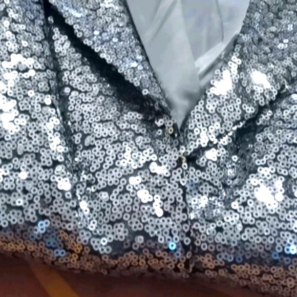 Silver sequin blazer - Picture 8 of 13